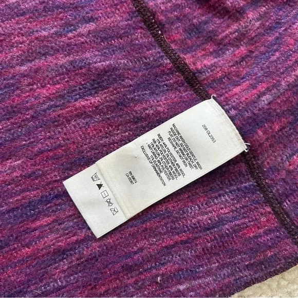Mountain Hardwear Sarafin Cardigan Full Zip Sweater Women Sm Wool Blend Purple - Picture 14 of 16